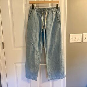 LL ban wide leg chambray pant size 6P